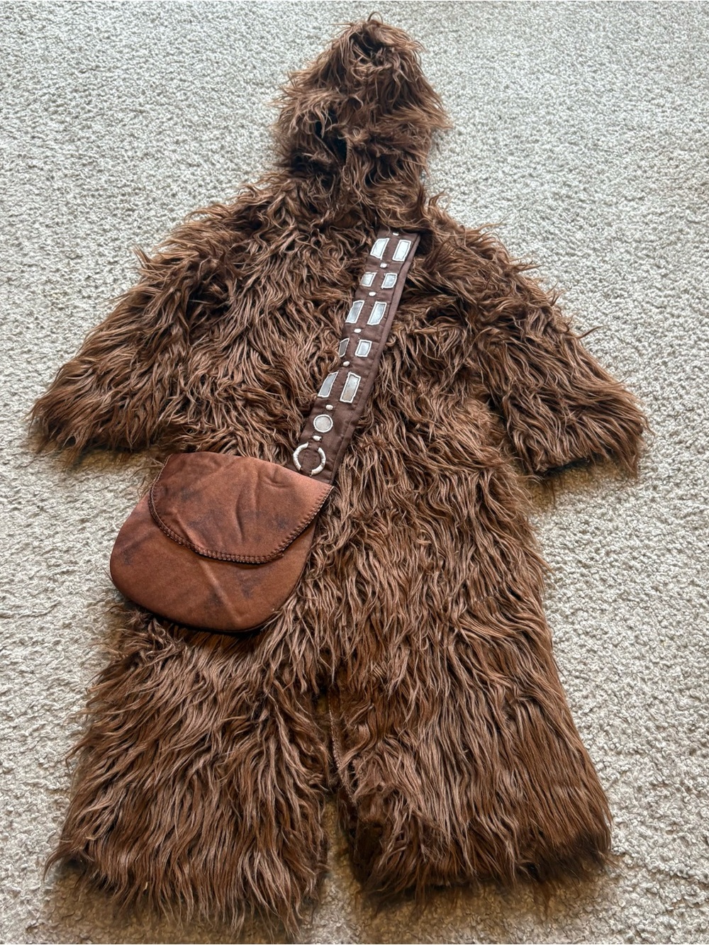 Star Wars Furry Chewbacca Kids Costume with Bandolier and Pouch Toddler